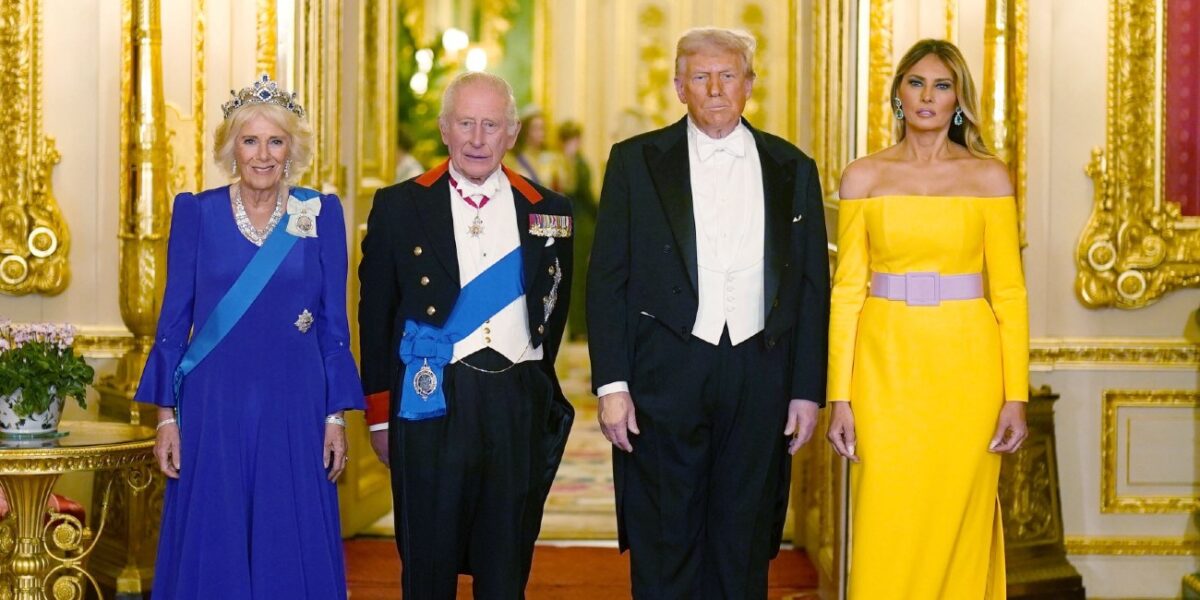 Carlos III, la reina Camilla y Donald Trump