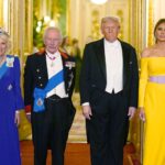 Carlos III, la reina Camilla y Donald Trump