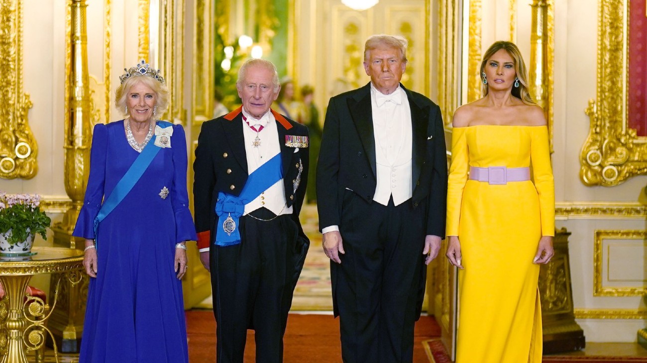Carlos III, la reina Camilla y Donald Trump