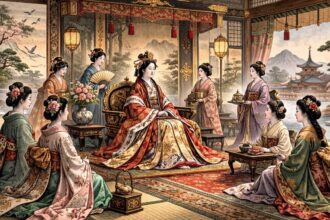 La estética imperial del aislamiento en la corte de Japón