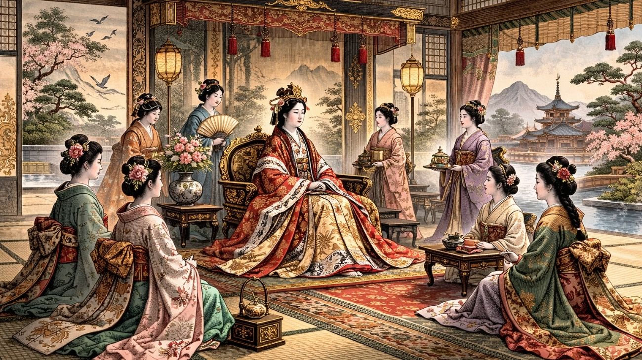 La estética imperial del aislamiento en la corte de Japón